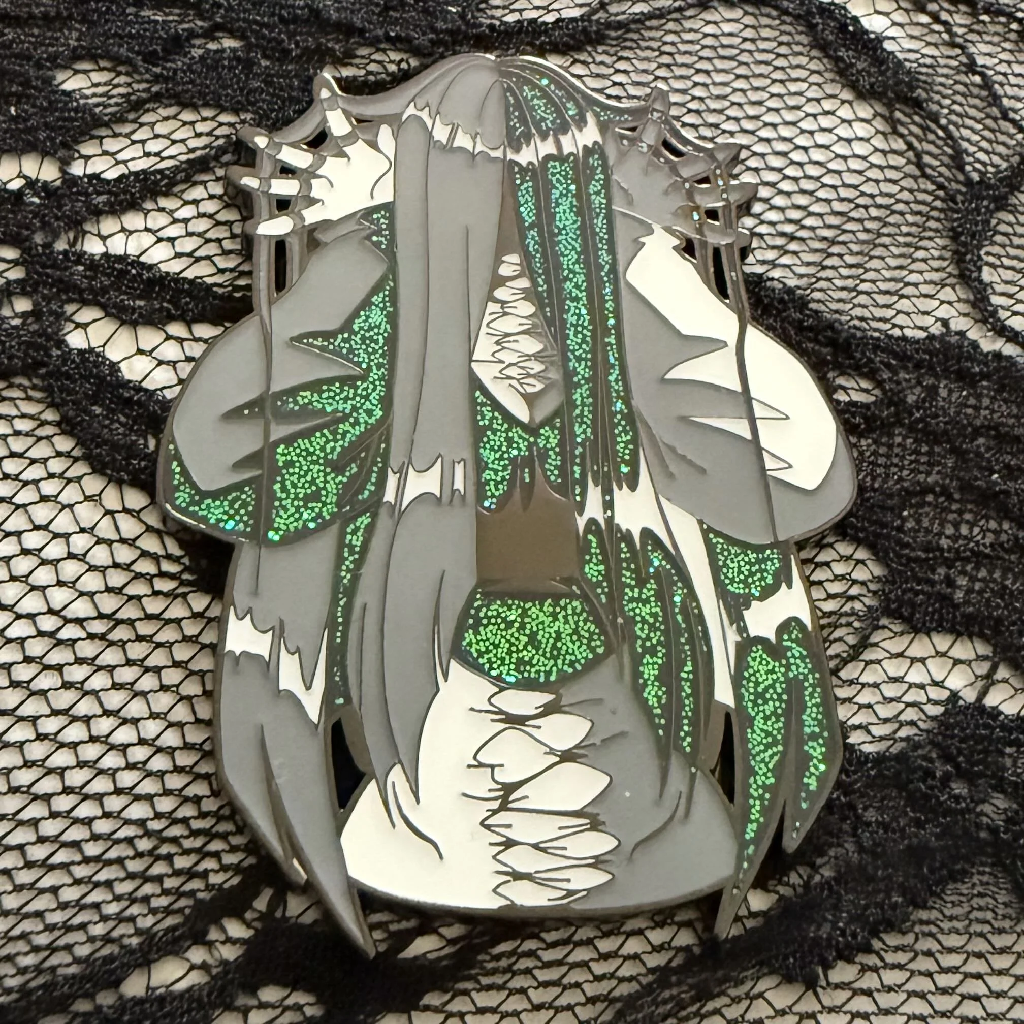 HEAR NO EVIL [Glitter Enamel Pin]