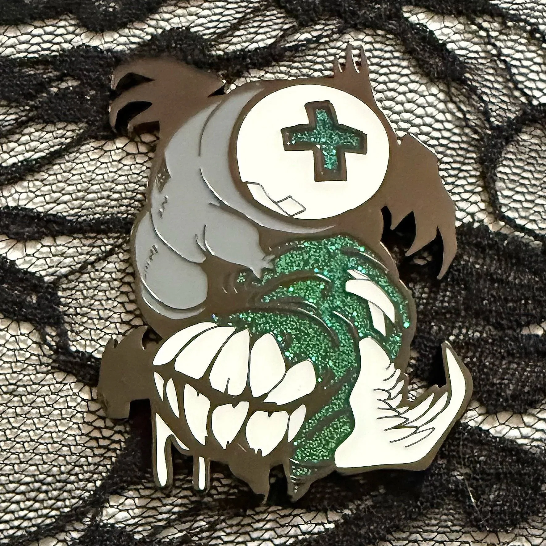 GRUBS [Glitter Enamel Pin]