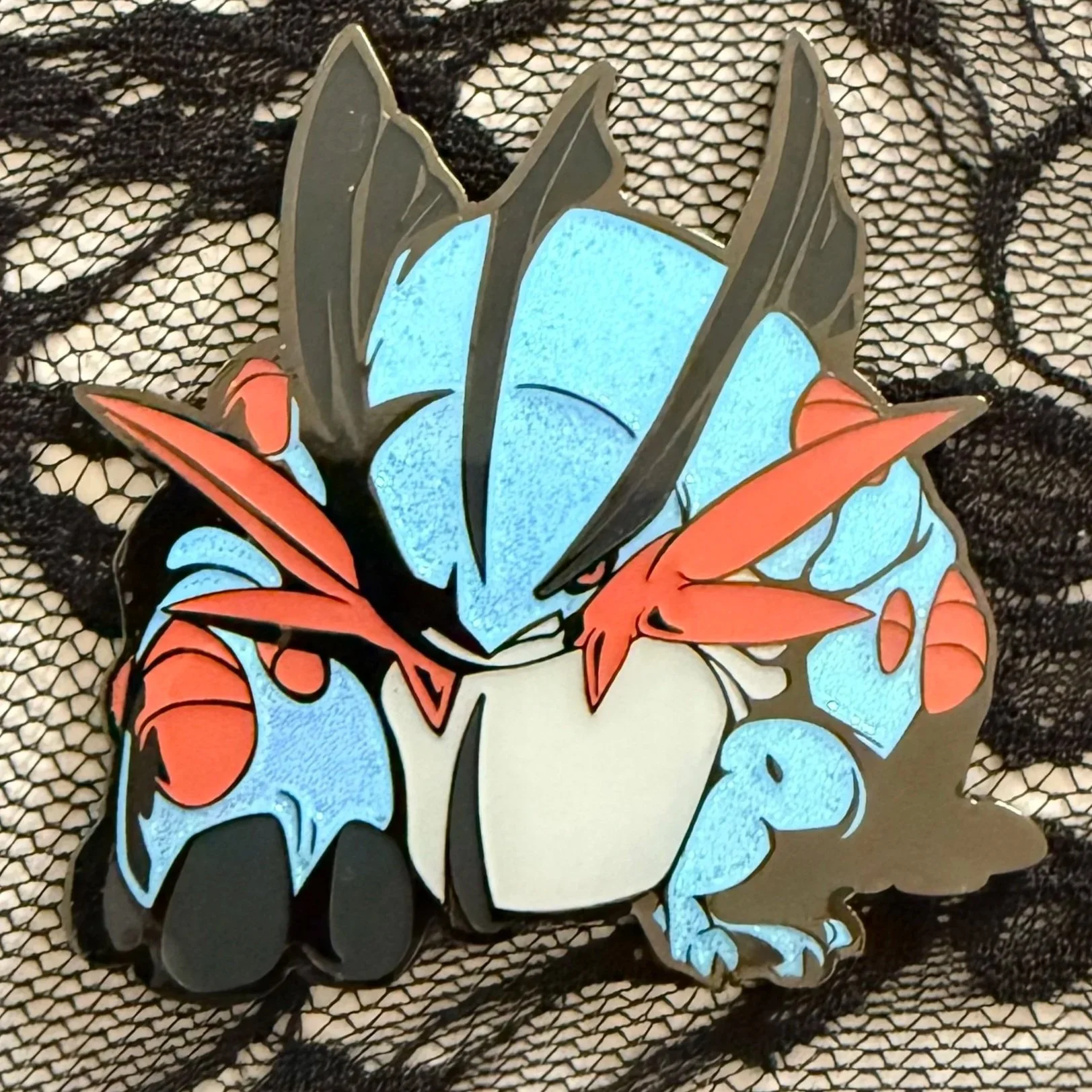 MEGA SWAMPERT [Glitter Enamel Pin]