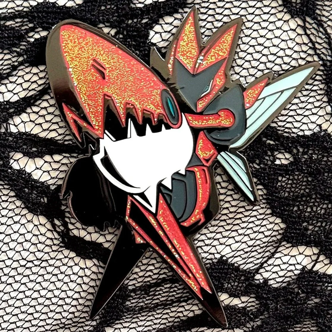 MEGA SCIZOR [Glitter Enamel Pin]