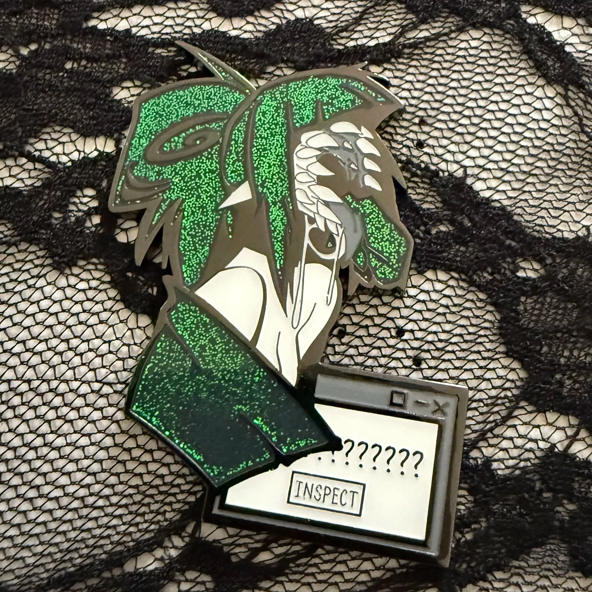 INSPECT [Glitter Enamel Pin]