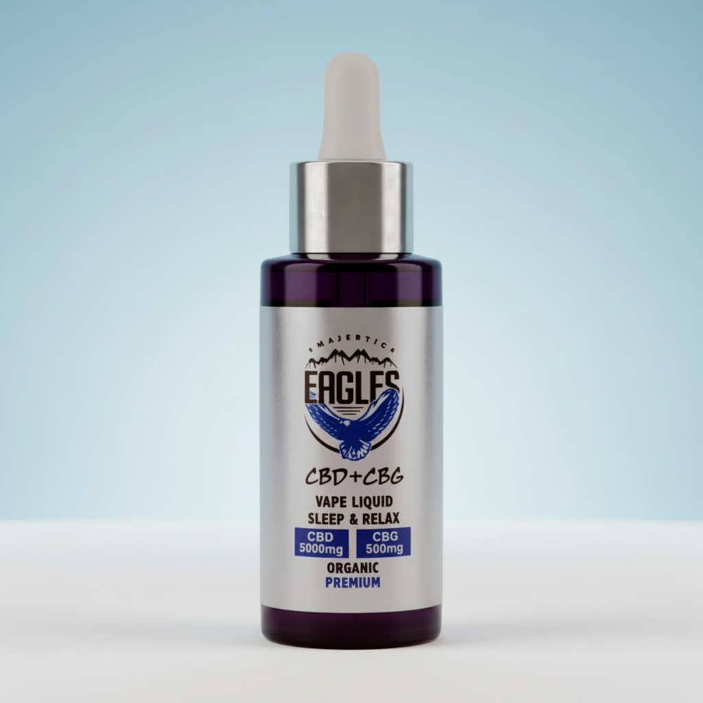 Eagles Majestic 50ML CBD 5000MG + CBG 500MG - Raspberry Flavour