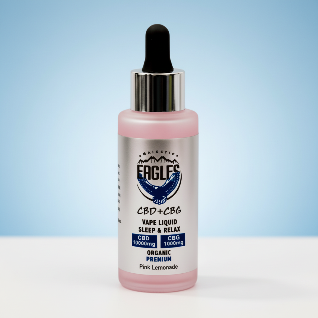 Eagles Majestic 50ML CBD 10000MG + CBG 1000MG - Pink lemonade Flavour