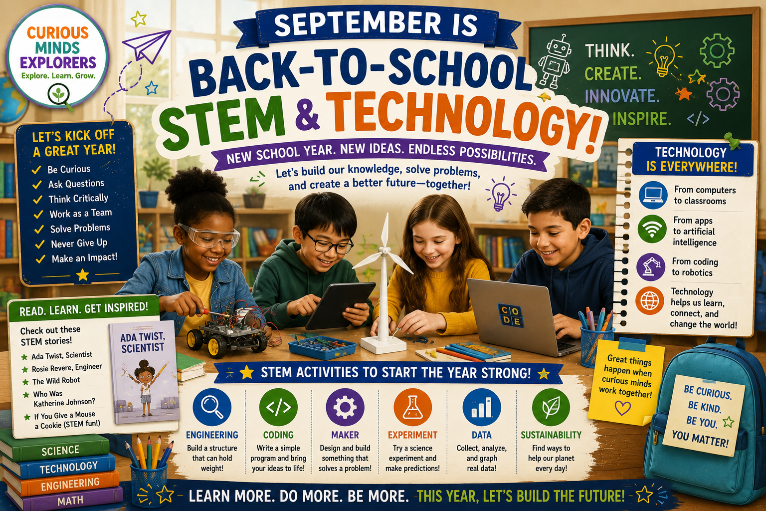 September:  Back-to-School, STEM & Technology