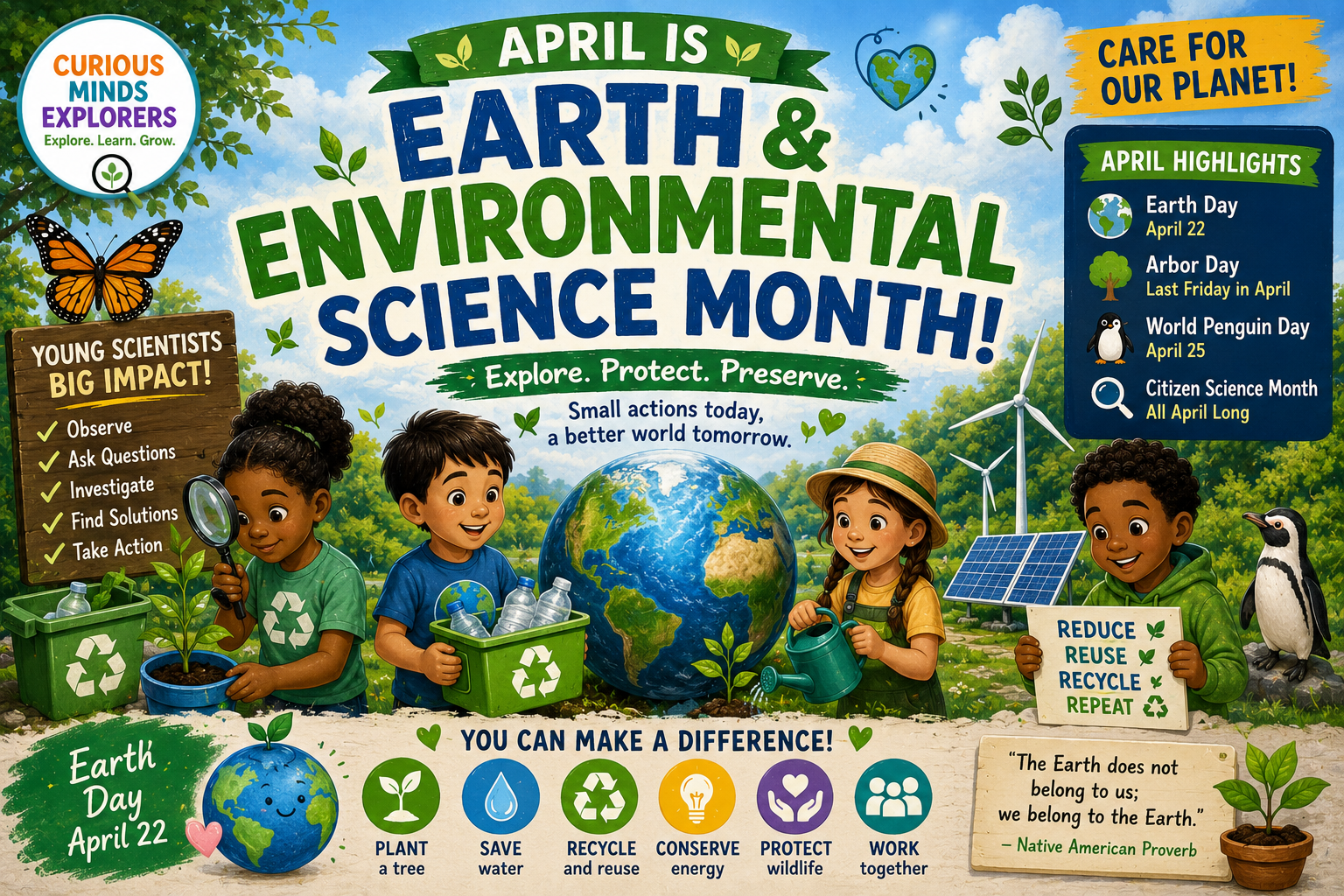 April:  Earth & Enviromental Science Month