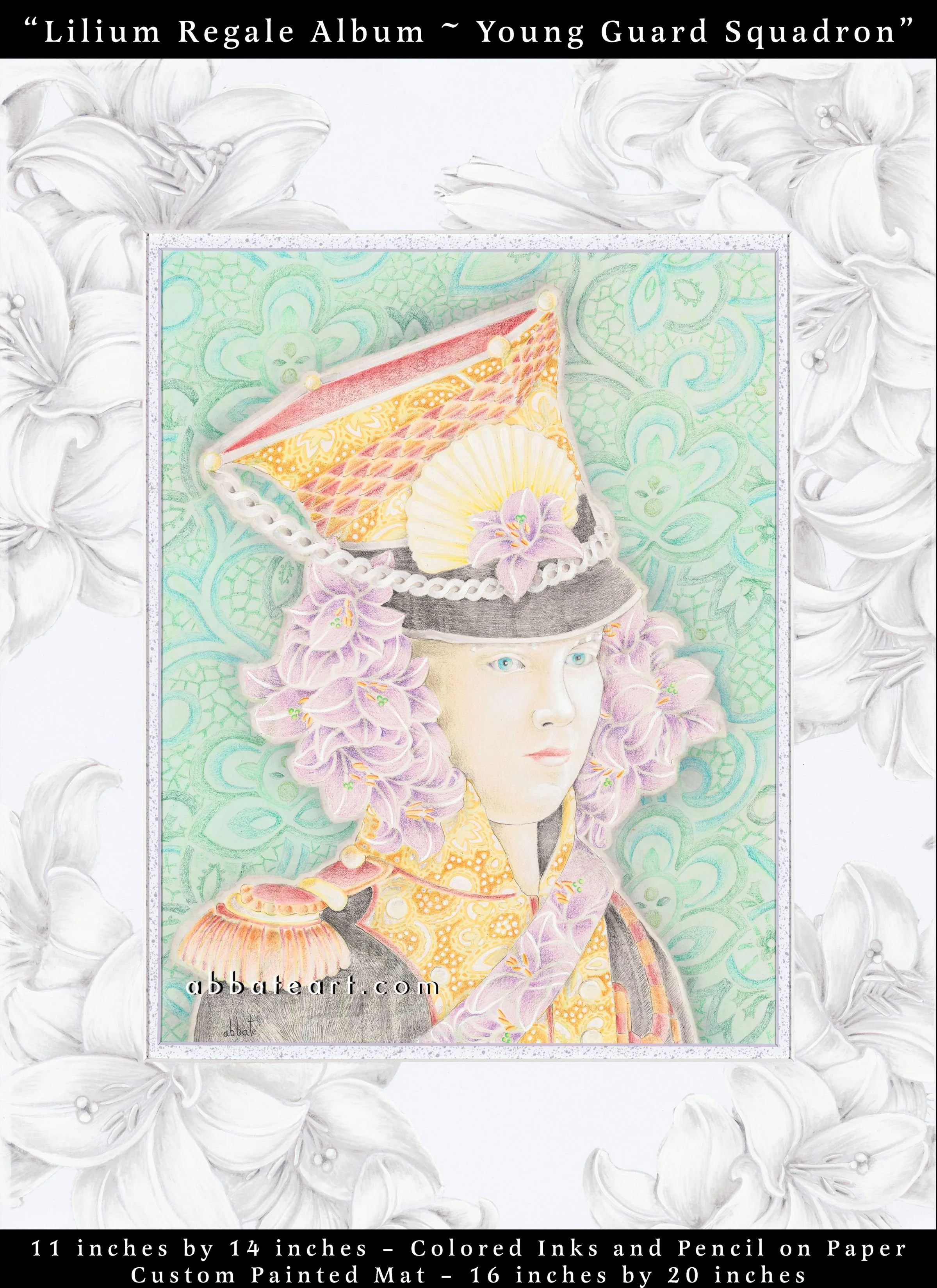 Lilium Regale Album ~ Young Guard Squadron - Colored inks and pencil on paper