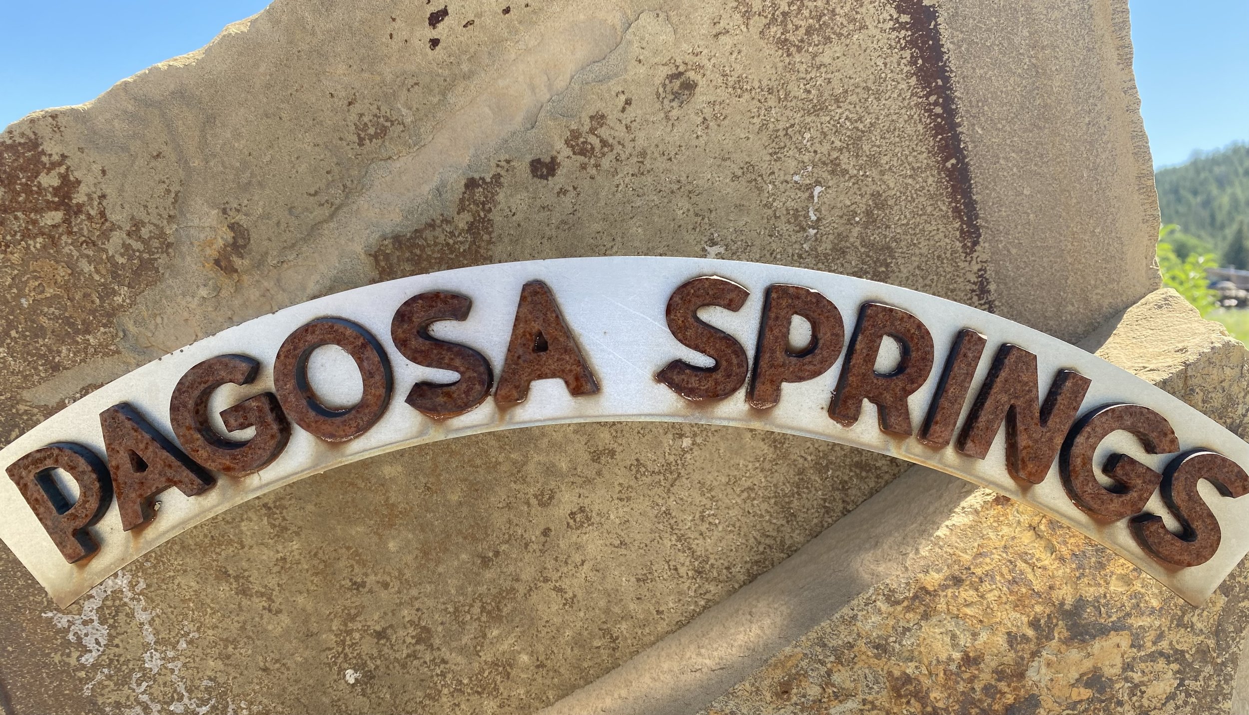 Pagosa Springs sign.