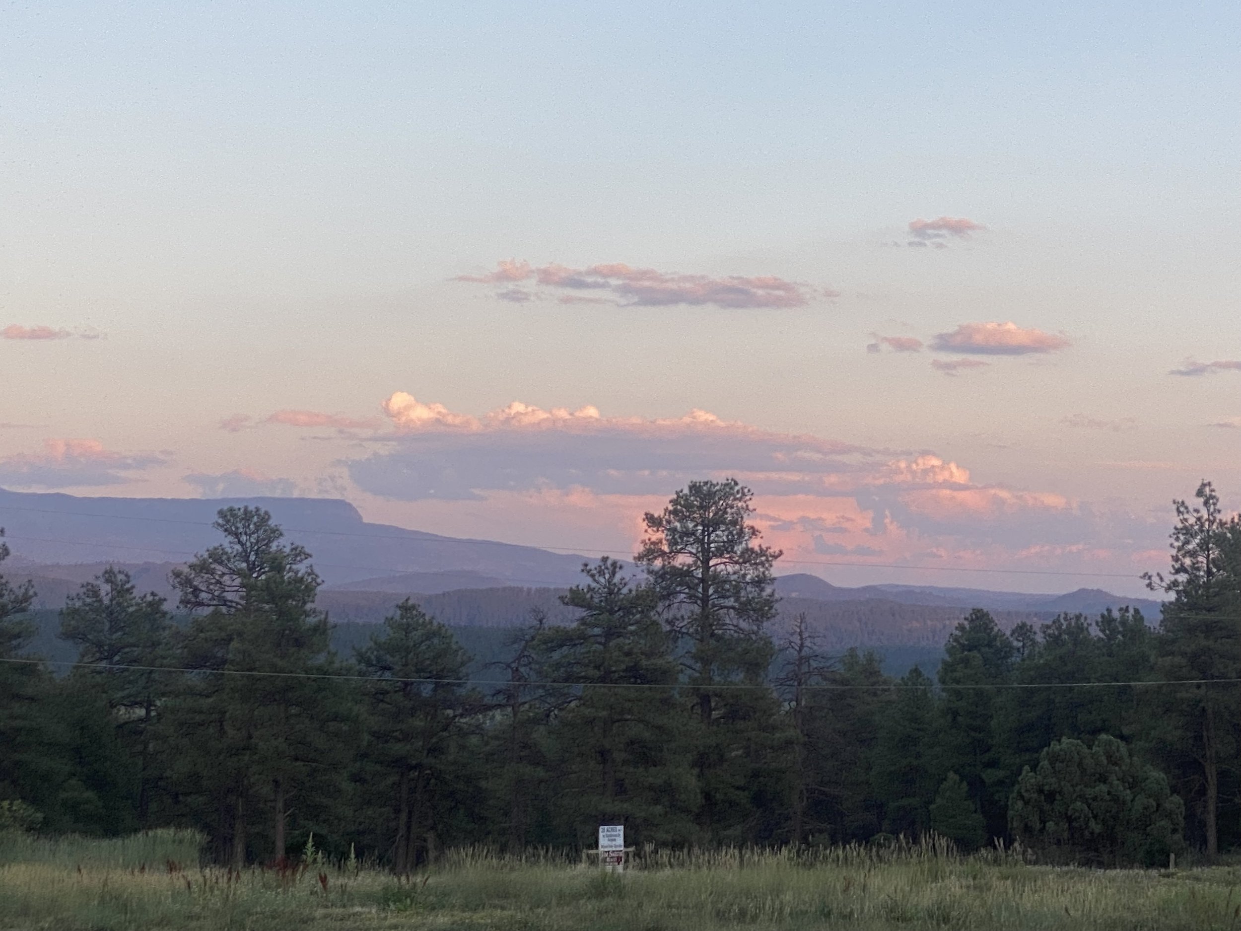 View of East Range from Basecamp Pagosa.