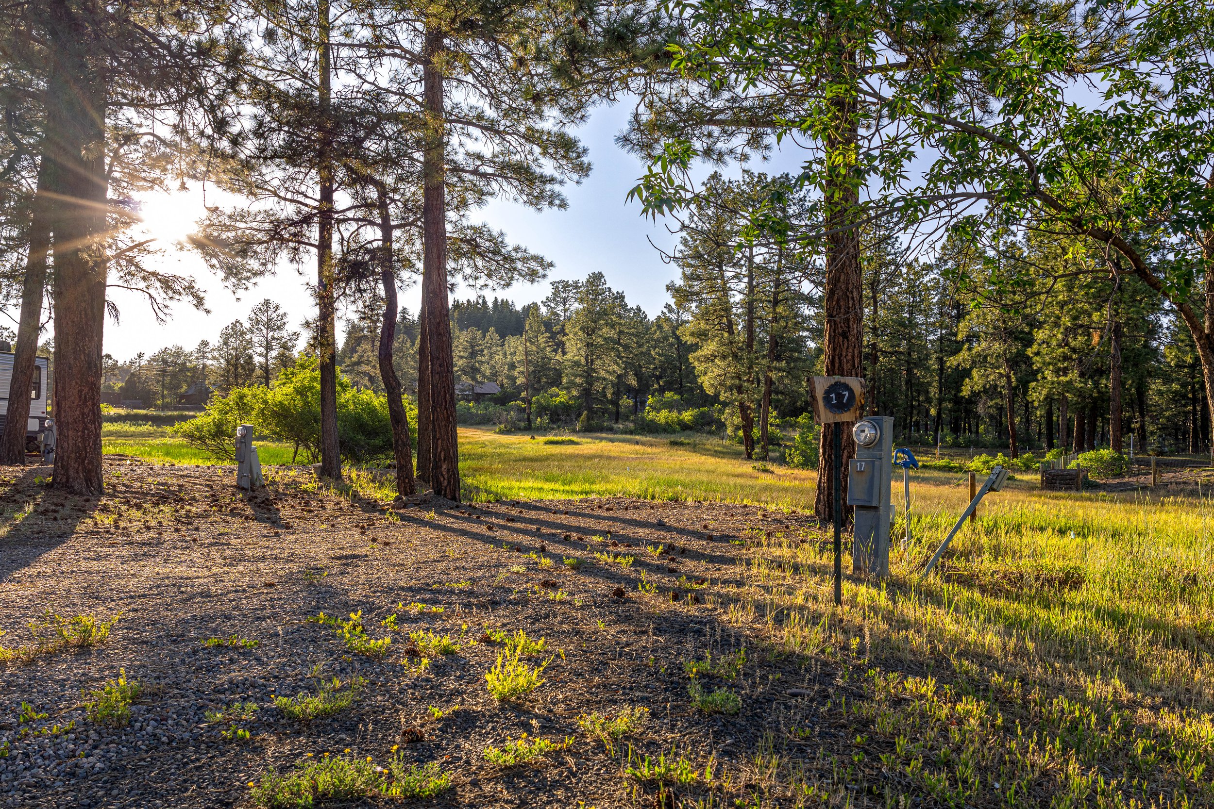 RV site at Basecamp Pagosa