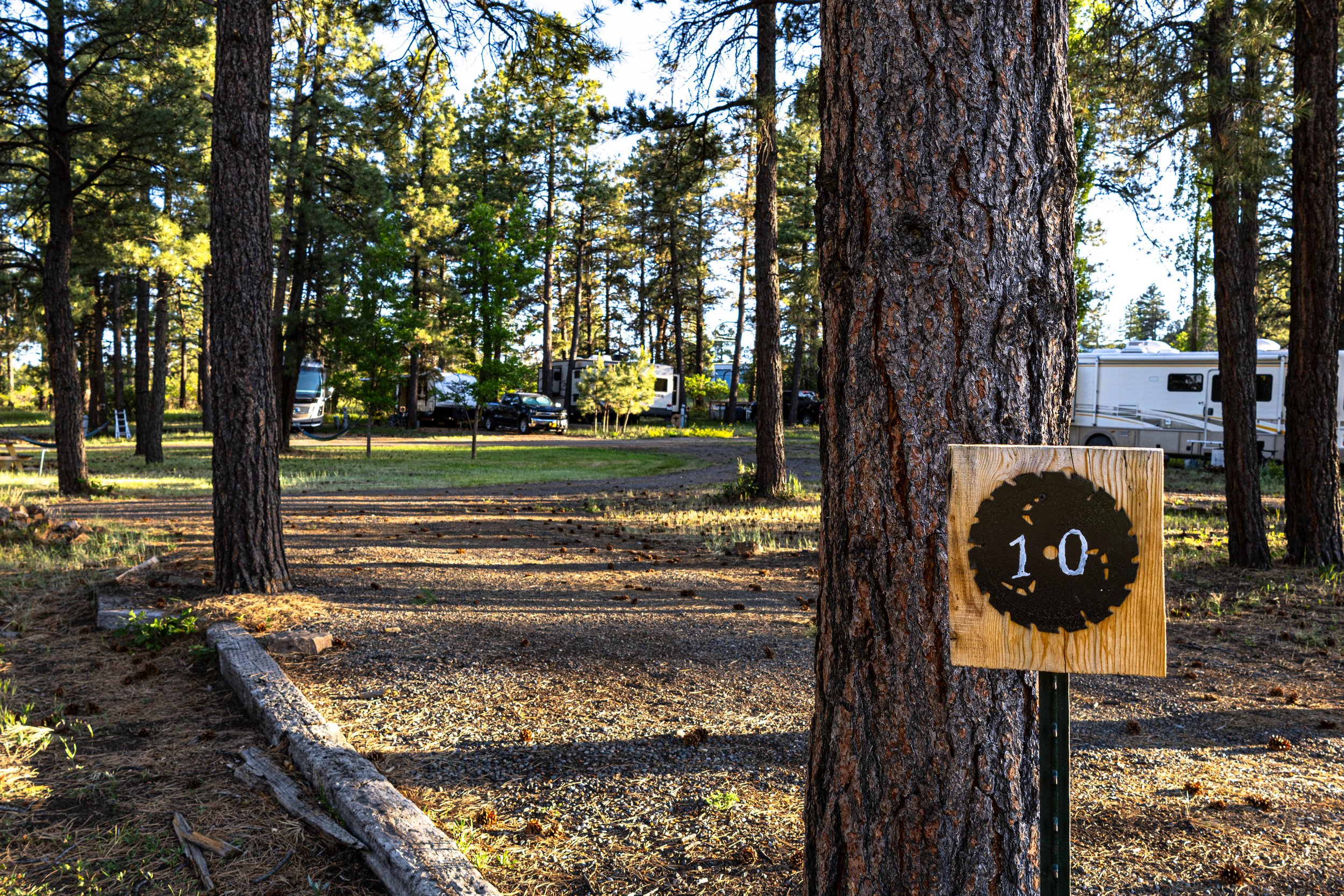RV site at Basecamp Pagosa