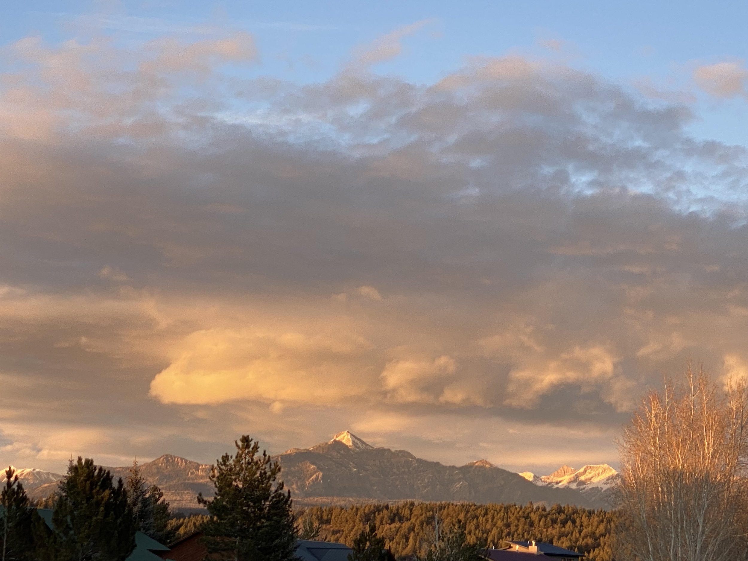 View of Pagosa Peak from Basecamp Pagosa.