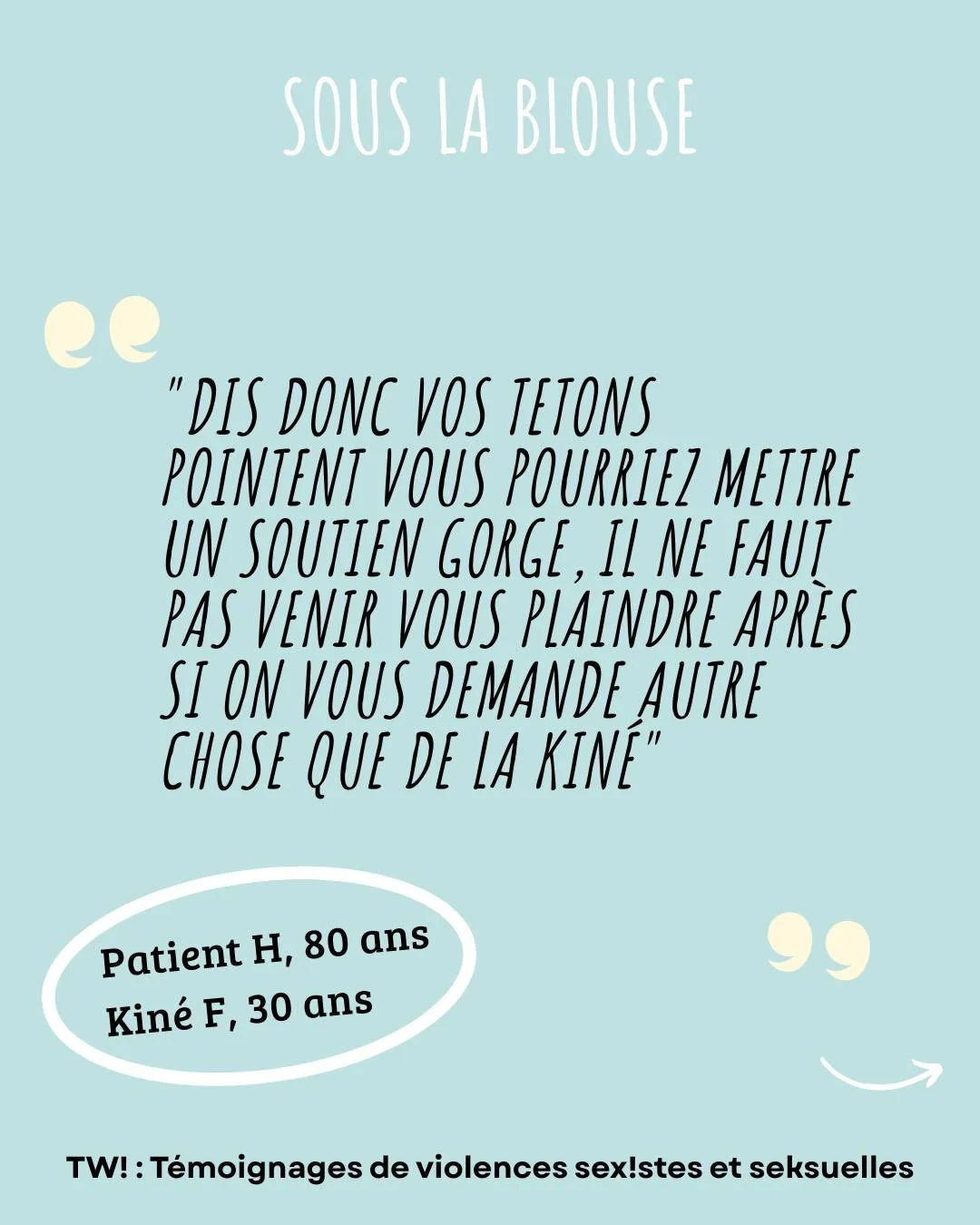 🟣 Comme dans de nombreuses autres &eacute;chelles de la soci&eacute;t&eacute;, les Violences Sexistes et Sexuelles restent un sujet tabou, le plus souvent pass&eacute; sous silence. 𝐋𝐚 𝐤𝐢𝐧𝐞́𝐬𝐢𝐭𝐡𝐞́𝐫𝐚𝐩𝐢𝐞 𝐧&rsquo;𝐲 𝐞́𝐜𝐡𝐚𝐩𝐩𝐞 𝐩?