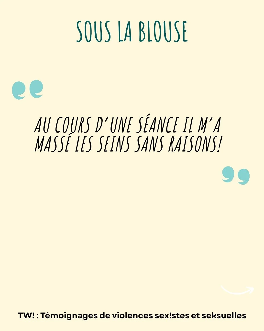 ... 

A savoir : Lorsqu'un.e professionnel.le de sant&eacute; est en cause vous avez le droit d'en informer le Conseil de l'ordre de la profession.

#harc&egrave;lement #sant&eacute; #temoignage #temoignages #vss #kinesith&eacute;rapie #sexisme #appe