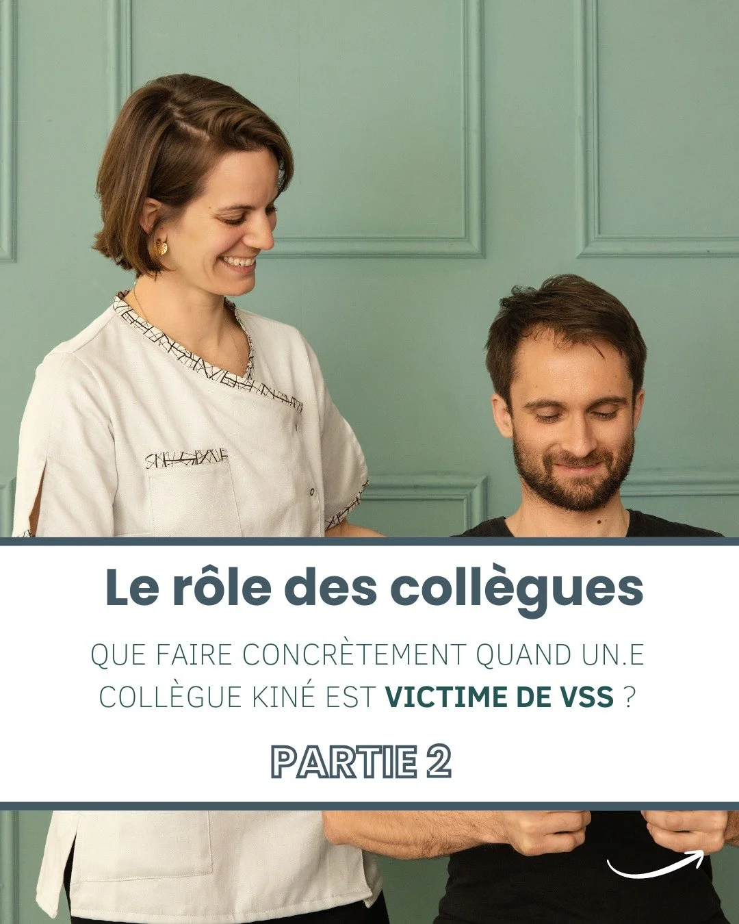 𝐋𝐞 𝐫𝐨̂𝐥𝐞 𝐝𝐞𝐬 𝐜𝐨𝐥𝐥𝐞̀𝐠𝐮𝐞𝐬 PARTIE 2 : Que faire concr&egrave;tement quand un.e coll&egrave;gue kin&eacute; est victime de VSS ?

❤️ &Agrave; retenir : Tu n&rsquo;es pas juste spectateur&middot;rice :  Tu es un facteur de protection, de