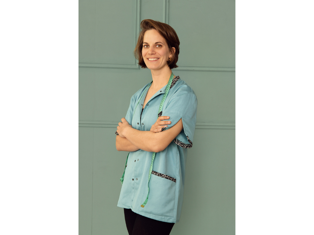 Blouse medical paramedical bleu blousetco