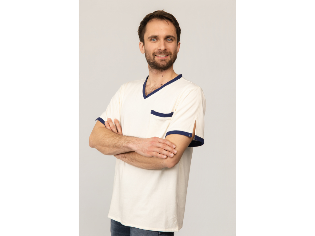 Tshirt blanc medical paramedical blousetco