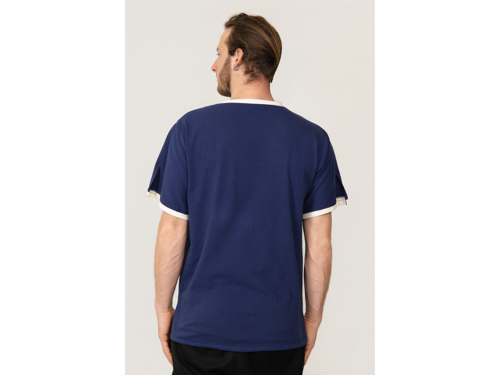Tshirt bleu medical paramedical blousetco