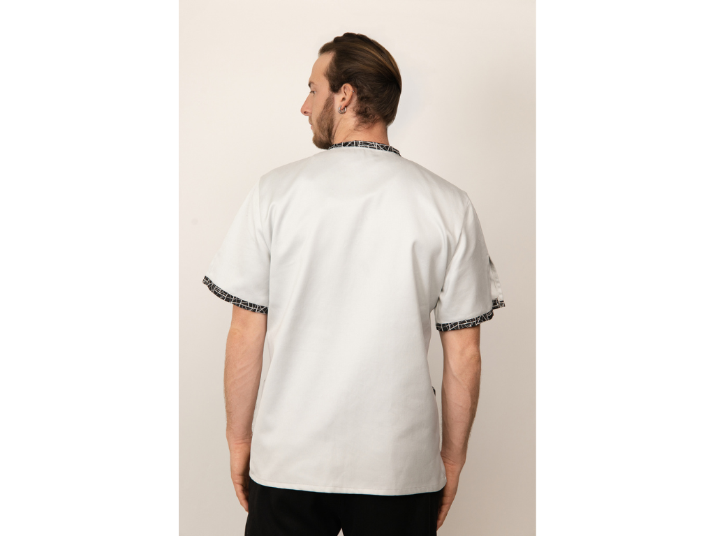 Blouse medical paramedical blanc blousetco