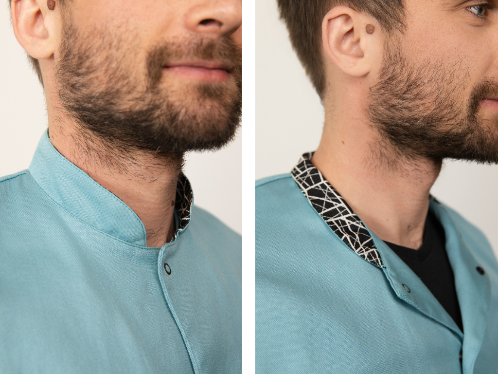 Blouse medical paramedical bleu blousetco