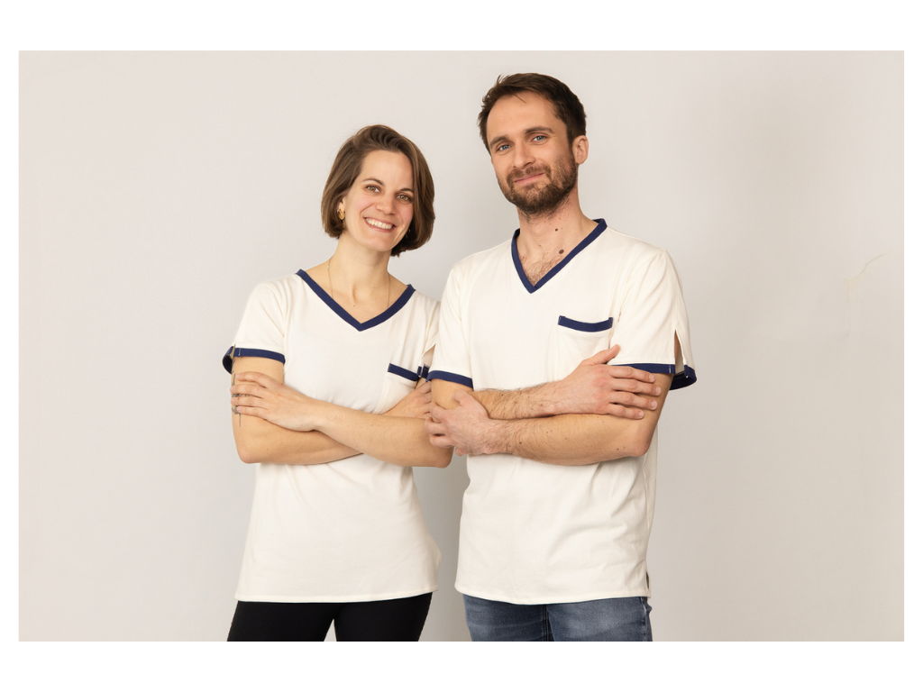 Tshirt blanc medical paramedical blousetco