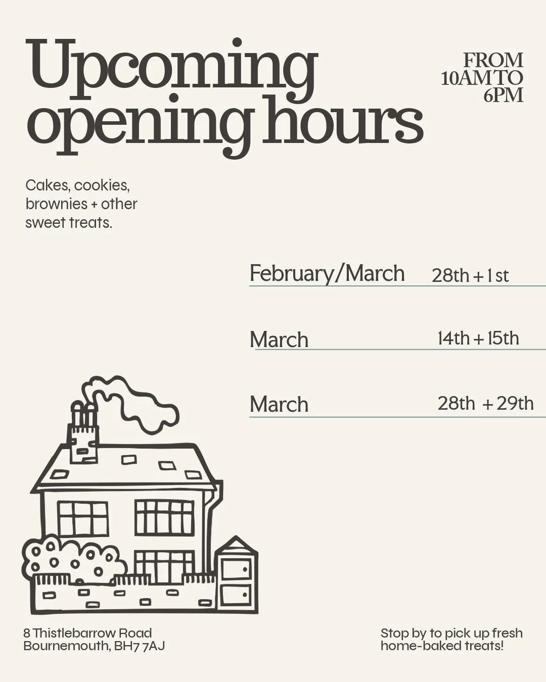 Thank you to everyone who came to The Cake Shed At Thistlebarrow this weekend. We had a great weekend and pretty sold out of everything. 

Please see the dates for the rest of February and March. 

If you haven&rsquo;t already then please leave a rev