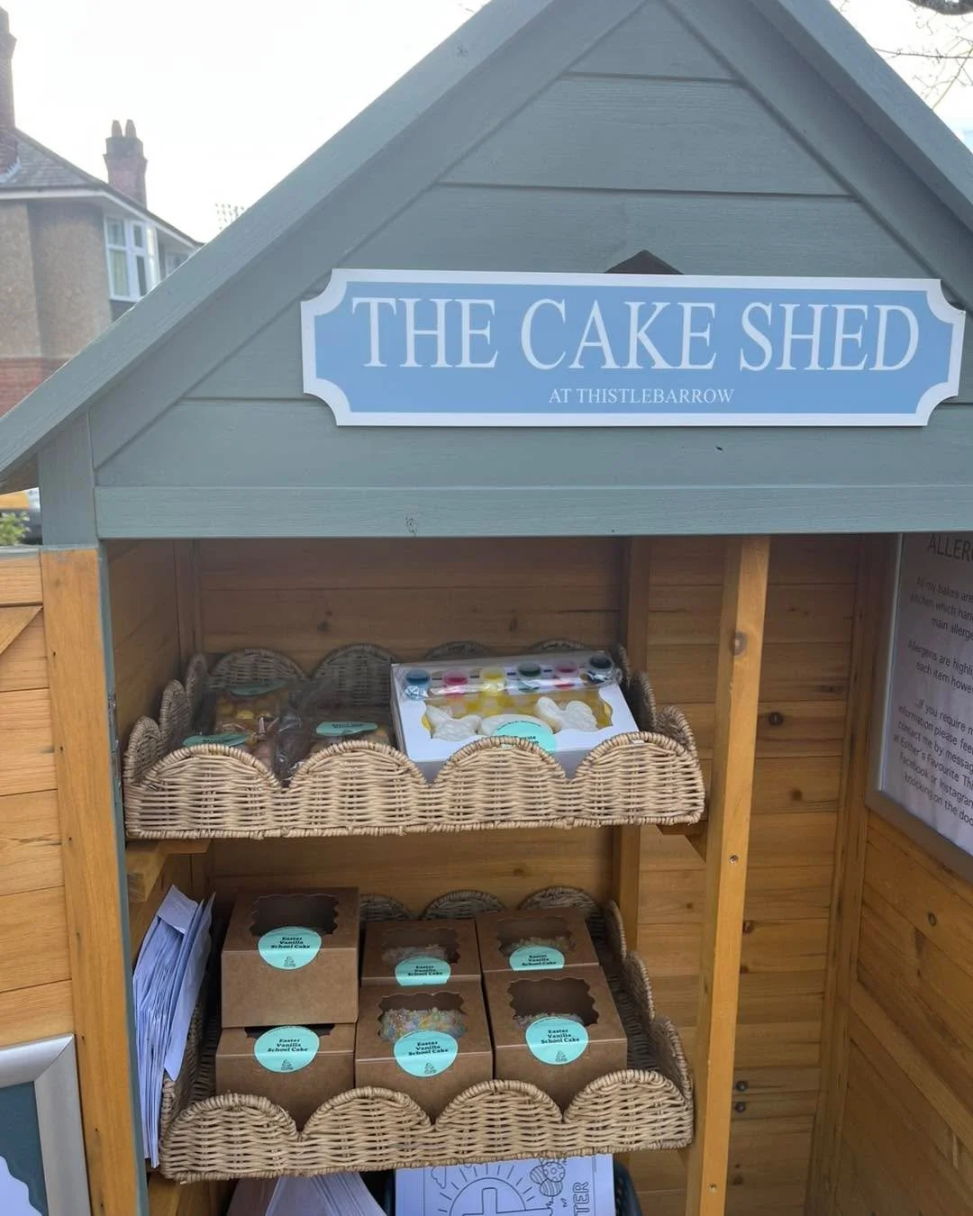 The Shed is out with the last few bits in it. 

We will be open until either dusk or when we sell out. 

Date for the rest of April, May and June will be published shortly so keep an eye out.  #cakeshed #thistlebarrowroad #cakeshedstthistlebarrow #es