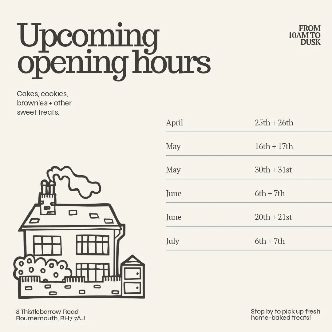 Upcoming dates for the shed. 

Please make a note of these in your diary and share with friends and family. 

Also, if you have enjoyed your bakes then please google The Cake Shed At Thistlebarrow and leave us a Google review. 

Thank you.  #cakeshed