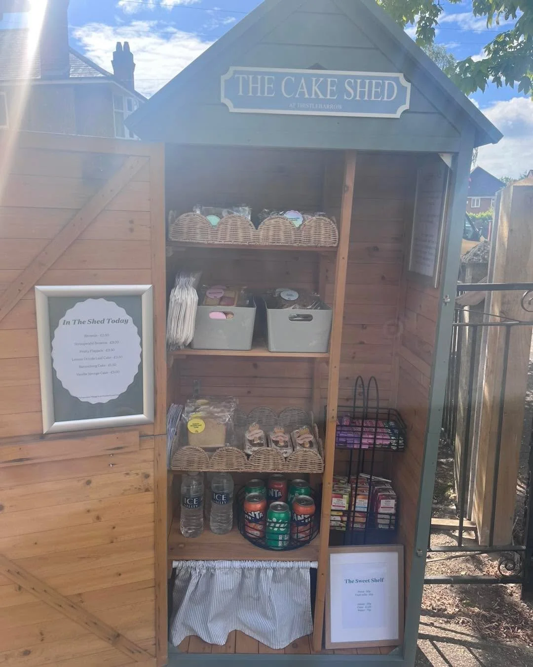 We&rsquo;re hoping that the rain will hold off a bit over the weekend as The Cake Shed will be open. 

We are busy planning the menu and are hoping to have a new brownie flavour for you all to enjoy. 

Let everyone know that we&rsquo;ll be open from 