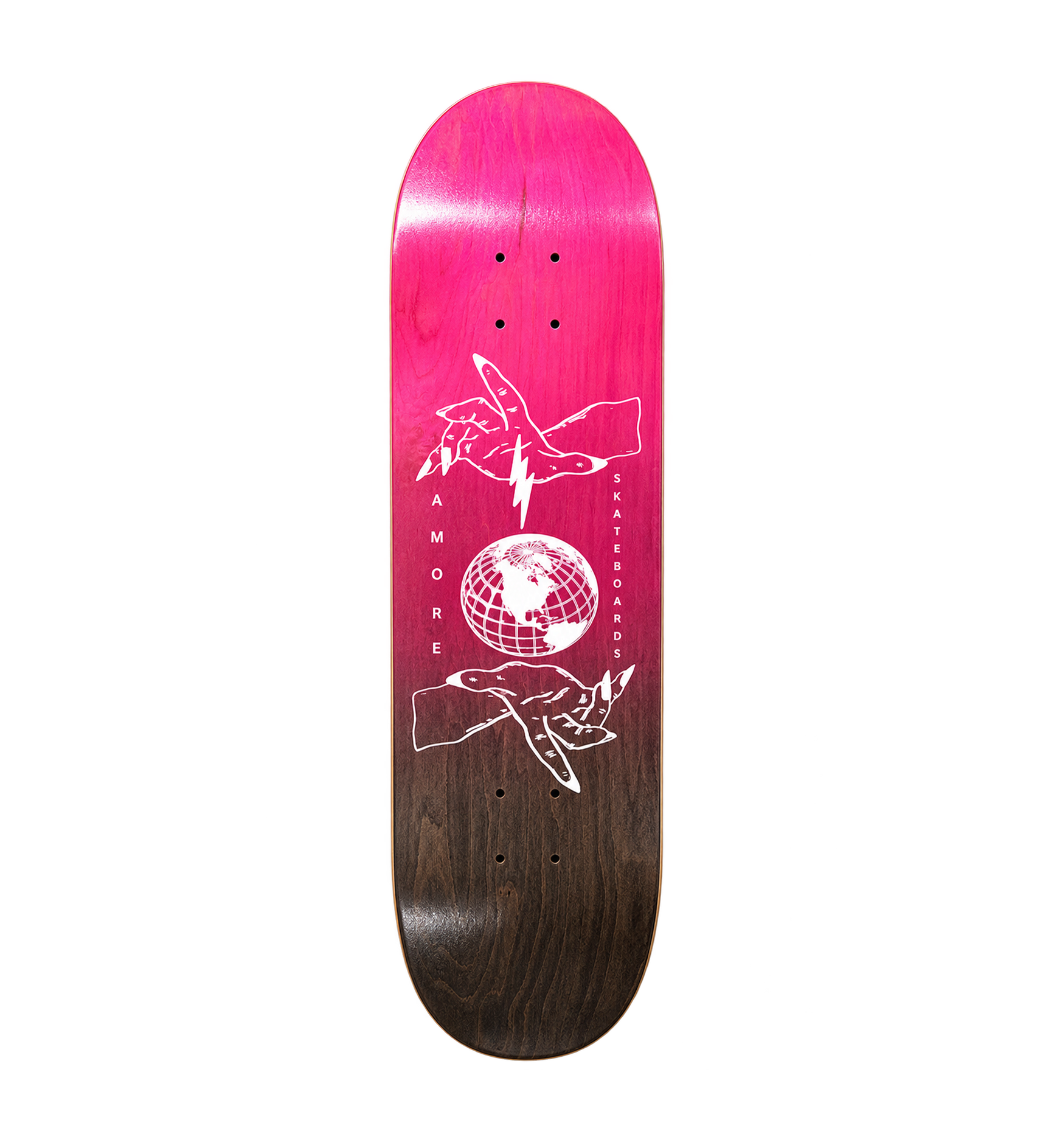 Pink and Black Fade Deck // 8.5