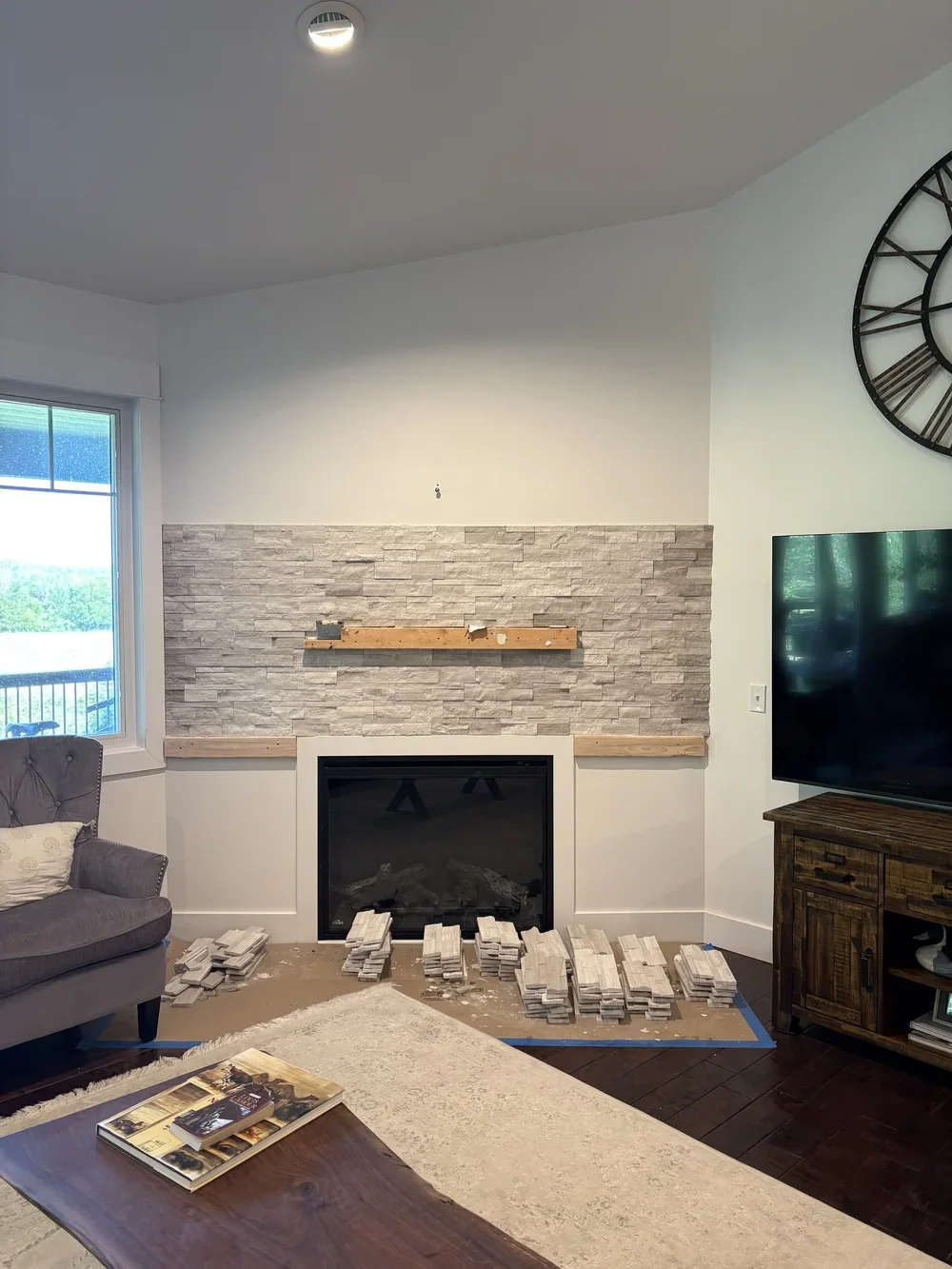 Fireplace Resurfacing in Hutchinson, KS, Salt City Construction.