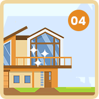 House illustration labeled 04.