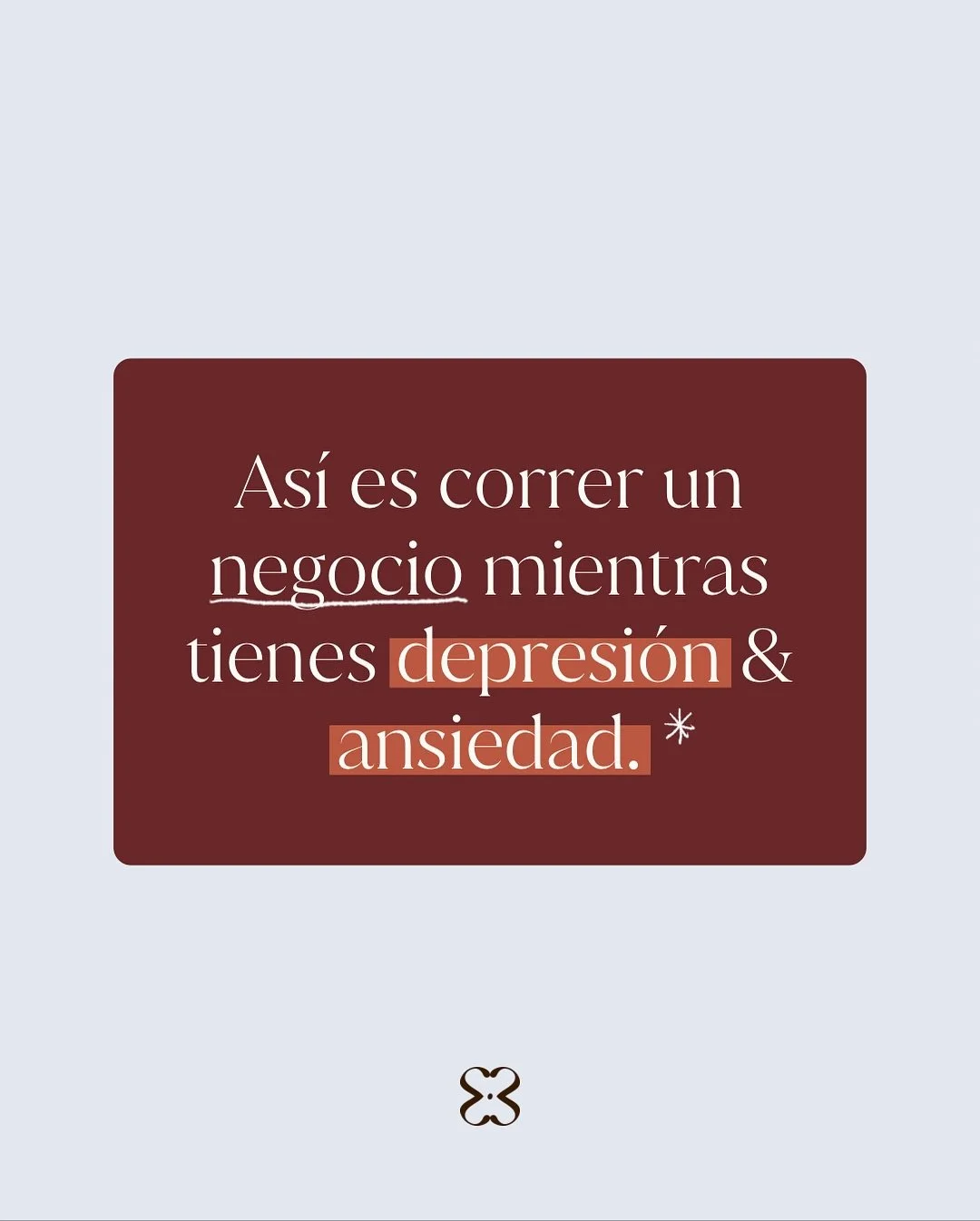 Correr un negocio mientras intentas que tu mente no te consuma tambi&eacute;n es ser productiva ✨ tkm