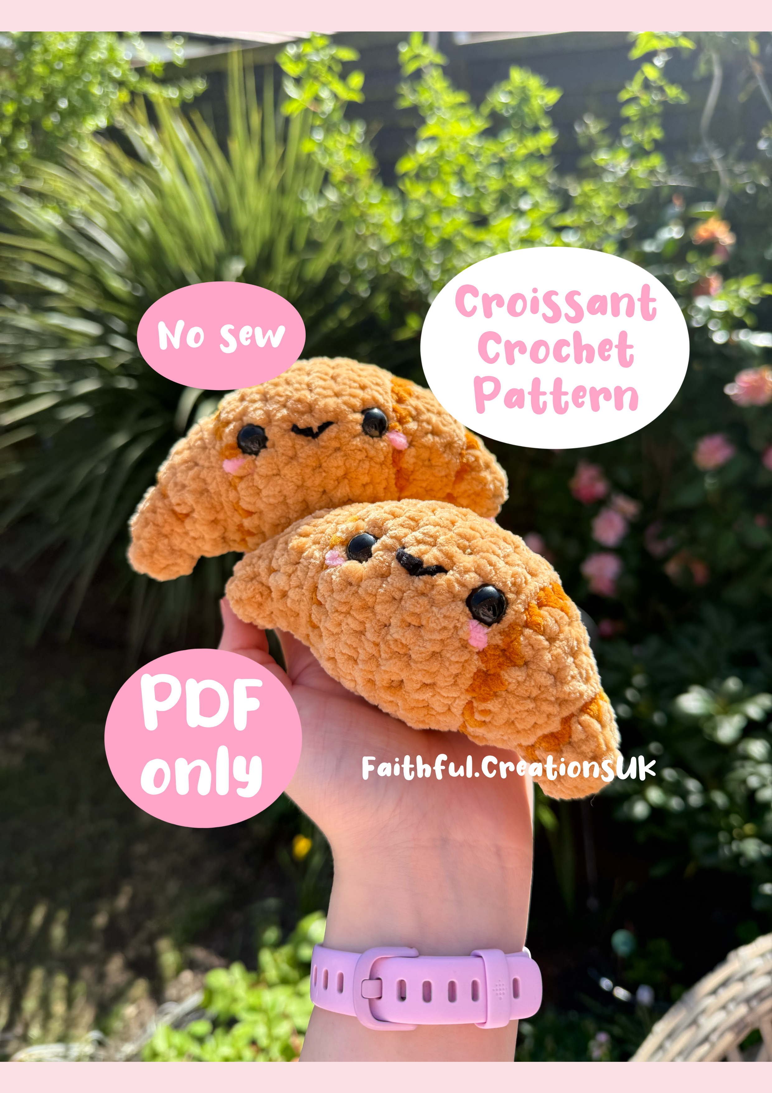 (PDF only) Carl the Croissant Pattern