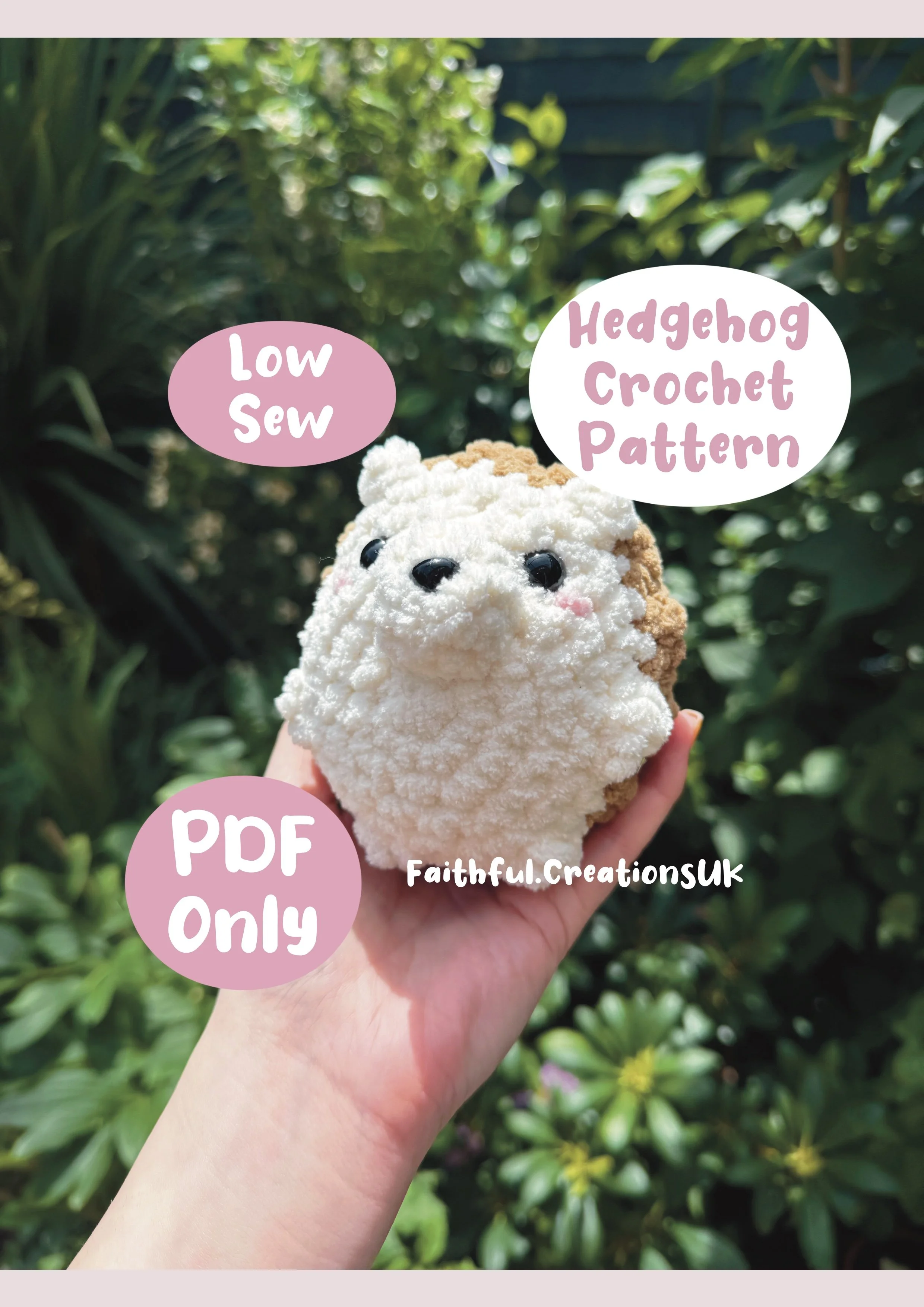 (PDF only) Hughie the Hedgehog Pattern