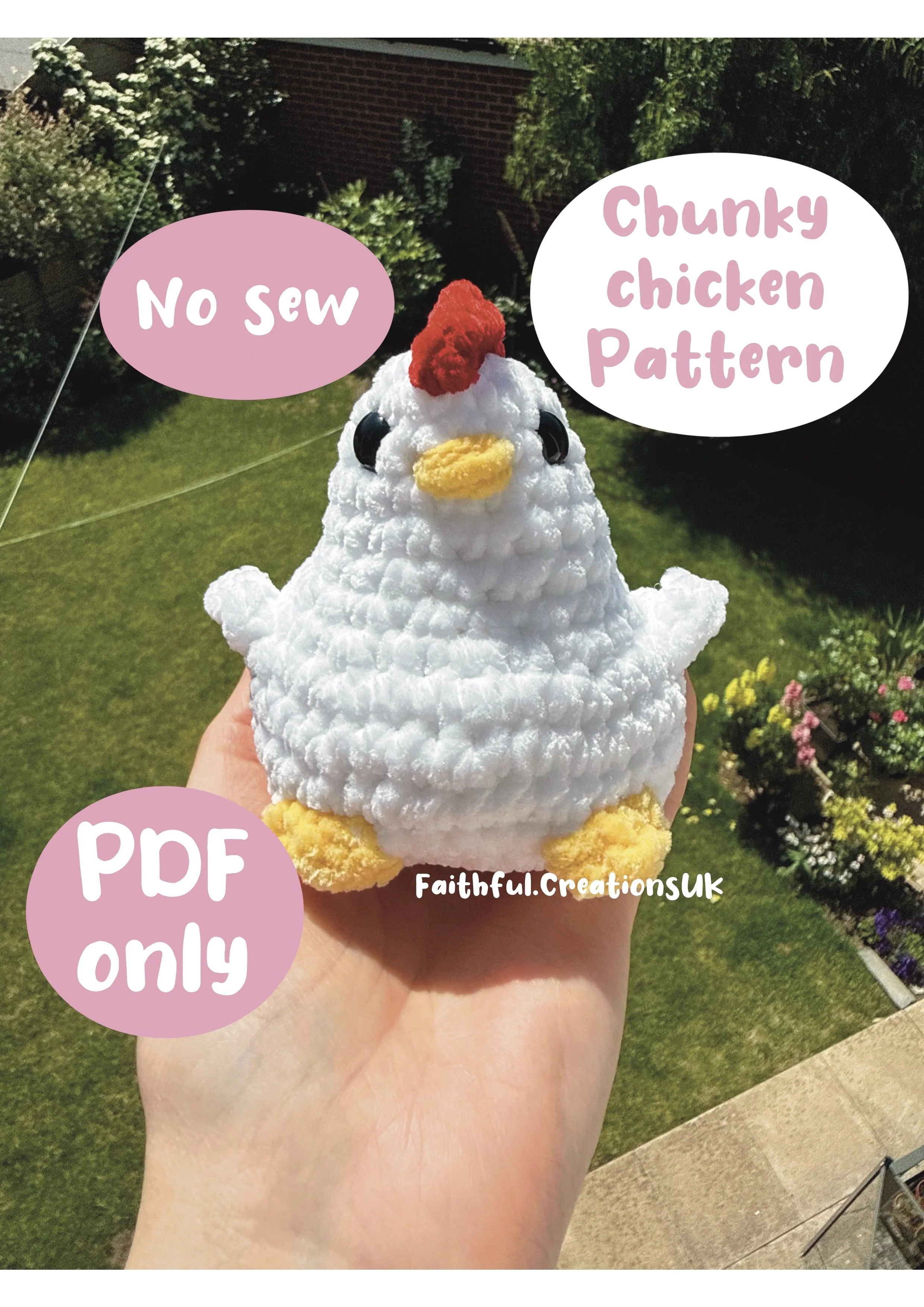 (PDF only) Chester the Chunky Chicken Pattern