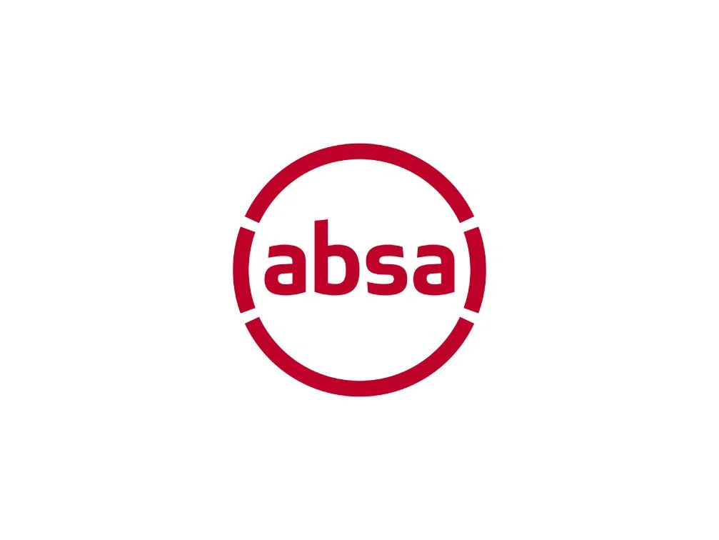 Absa logo in red with a circular design on a white background.