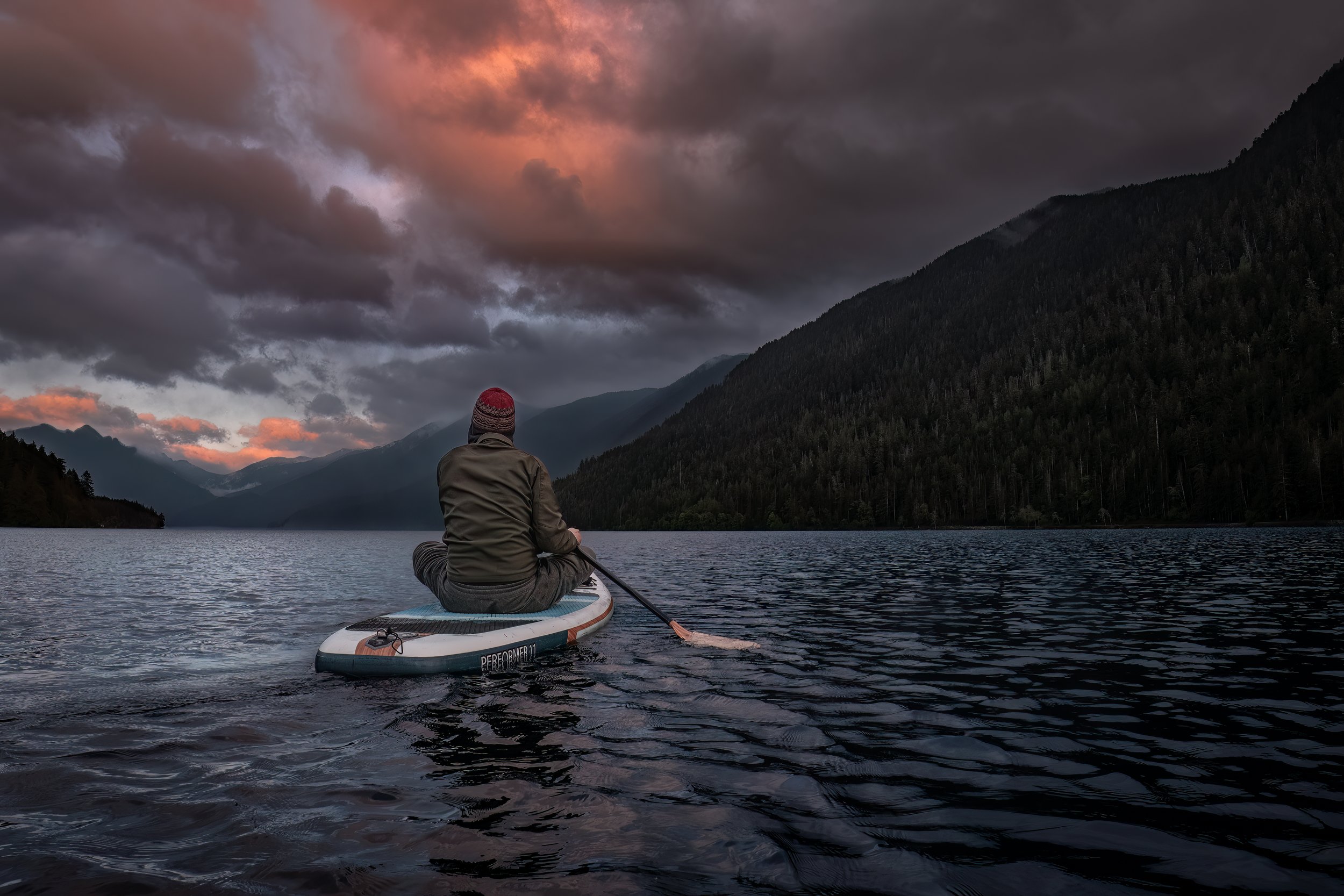 Nothing quite like a serene paddle at dusk.
