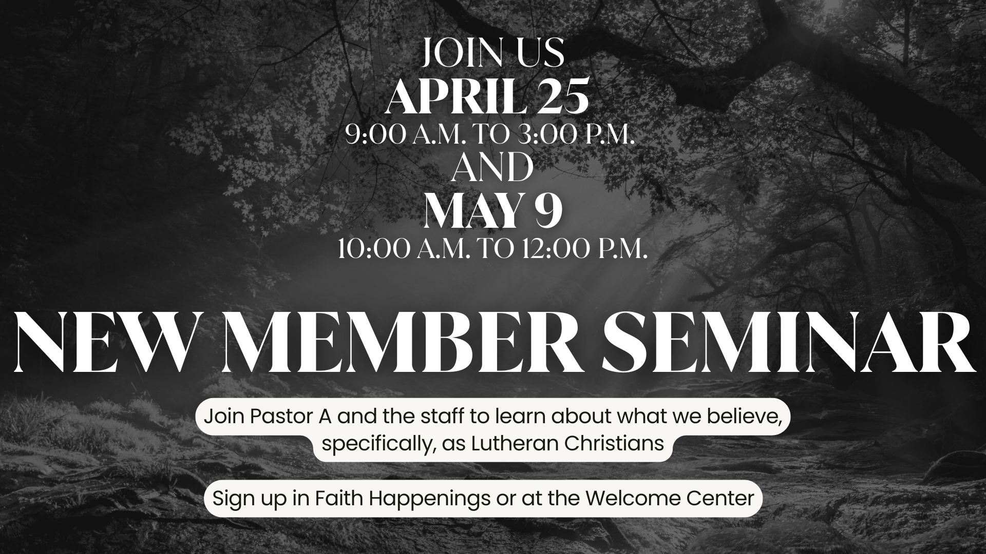 Join us April 25 900 a.m. to 300 p.m. and May 9 1000 a.m. to 1200 p.m. (1).png