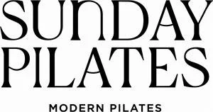 Logo with the words 'Sunday Pilates' and 'Modern Pilates' displayed.