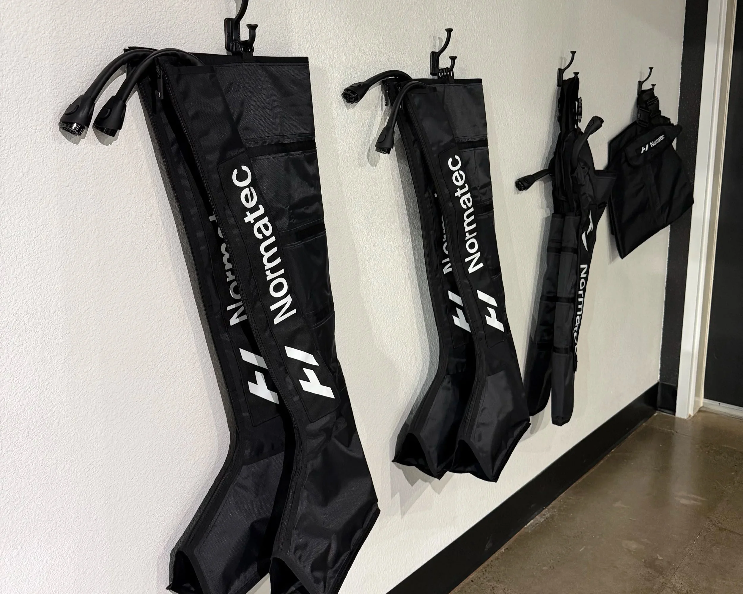 Leg, Arm and Hip compression therapies offered by Normatec at Total Bliss Wellness in South Reno