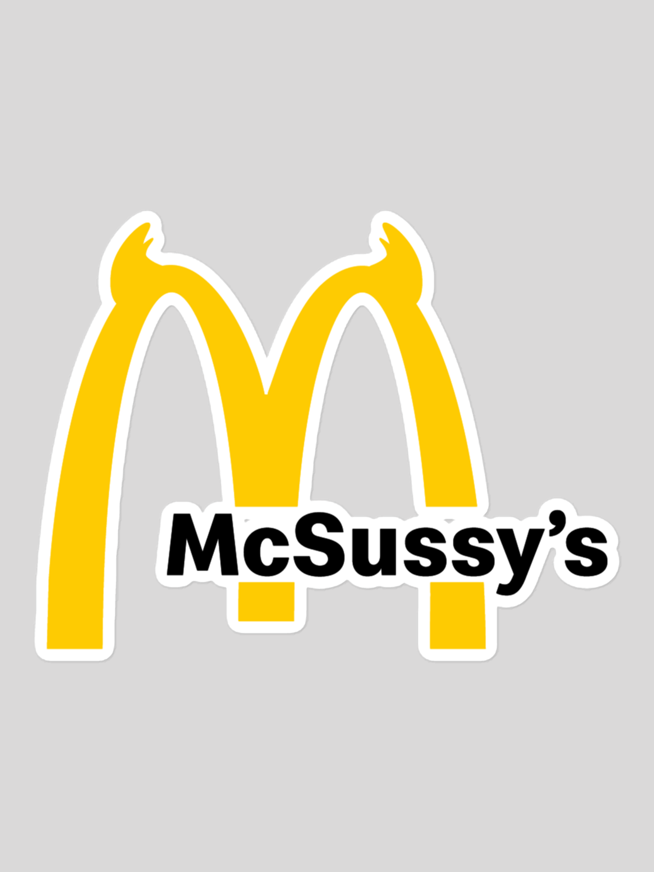 MCSUSSY STICKER BLACK