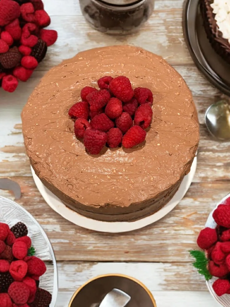 Chocolate Sourdough Cake with Whipped Chocolate Cream Cheese Frosting