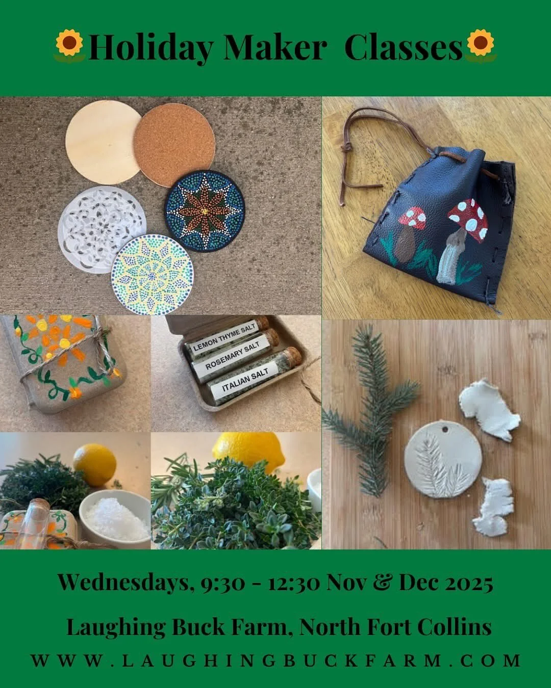 We have a new offering:  Wednesday Makers!  We will start the day feeding the chickens, brushing the pigs, caring for the goats, playing in the hay barn, working and playing together on the farm. After  chores,  lunch and story we will settle in and 