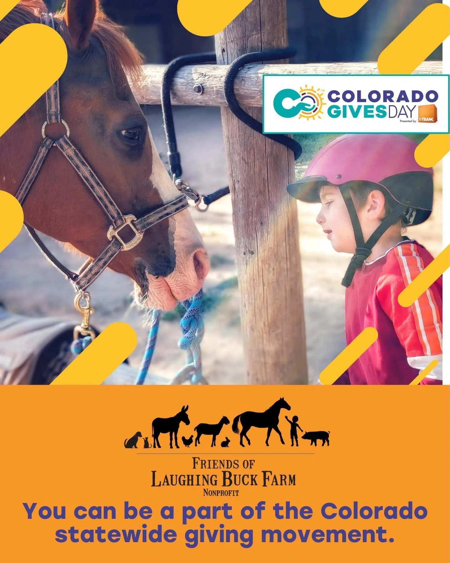 It&rsquo;s the Season of Giving! 

🐴❤️ Give where you live and make a difference in your community! 🐐❤️

🌟💙 Today is GivingTuesday, a day created in 2012 to simply encourage people to do good. Since then, it has grown into a global movement that 