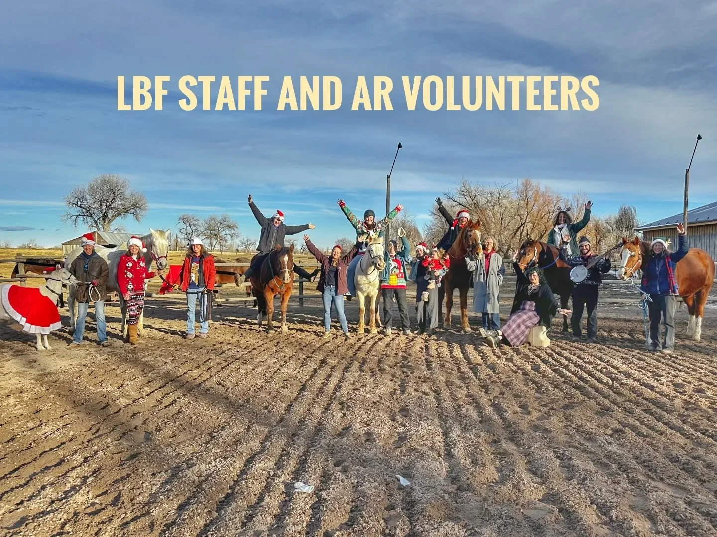 A fun holiday gathering of the nonprofit staff, board members, intern, former interns, and adaptive riding volunteers, to celebrate the hard work and time that our volunteers put into our students! 

Without knowledgeable and dedicated volunteers, we