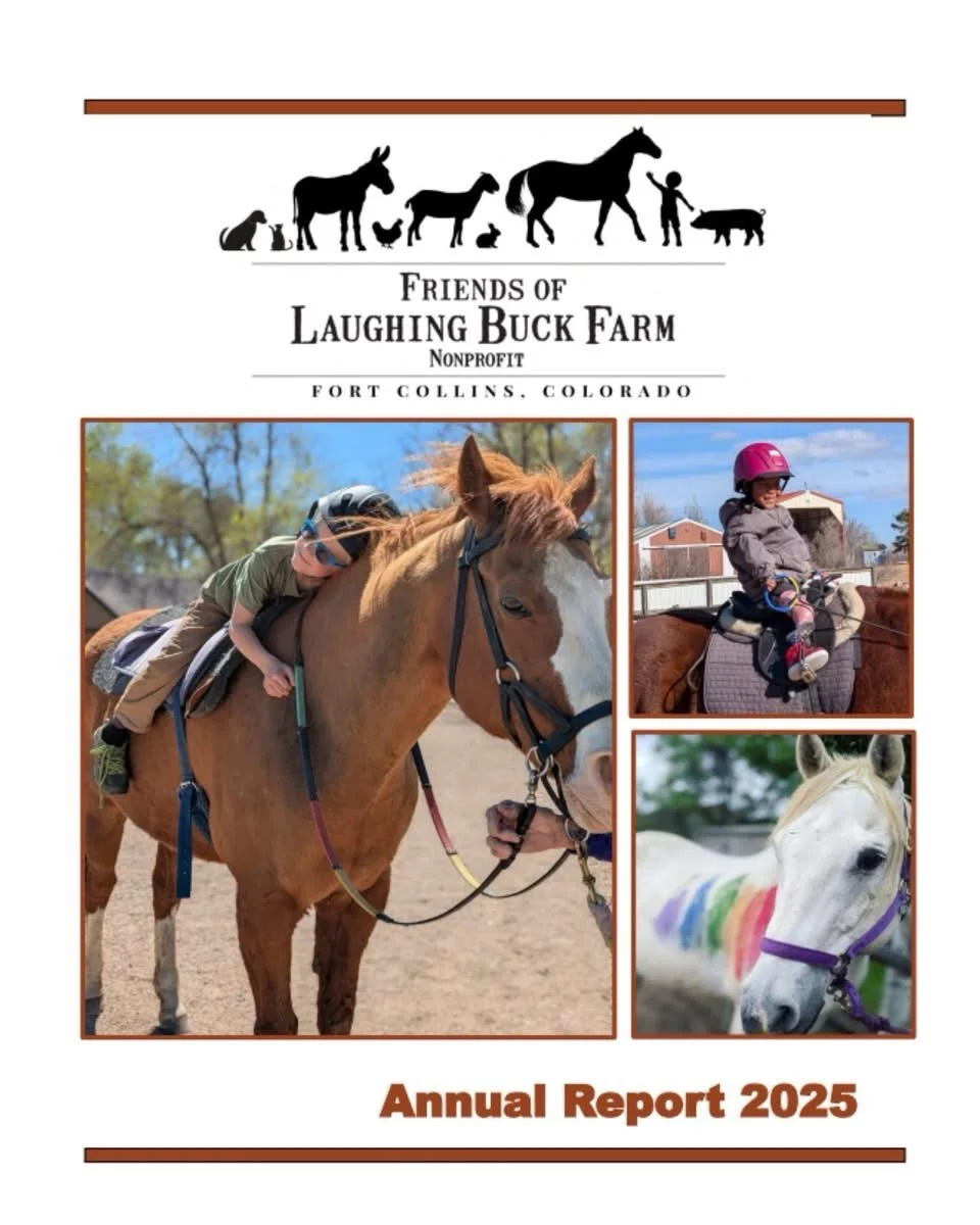 Our Friends of Laughing Buck Farm Nonprofit 2025 Annual Report is here! 🌷🐴

It&rsquo;s been a year of growth, connection, and incredible community support. We&rsquo;re so grateful for each of you who made this work possible&mdash;our donors, volunt