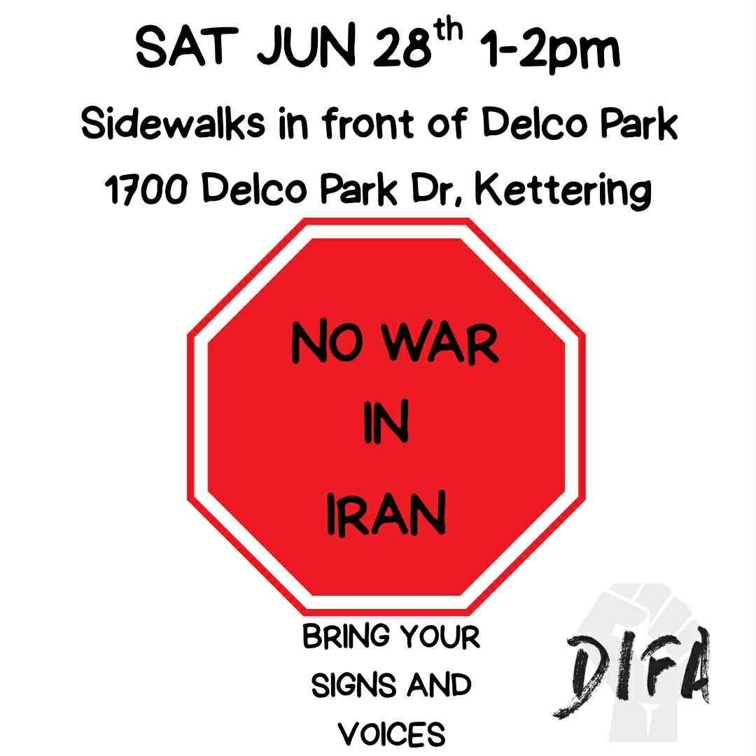 *No Iran War Rally