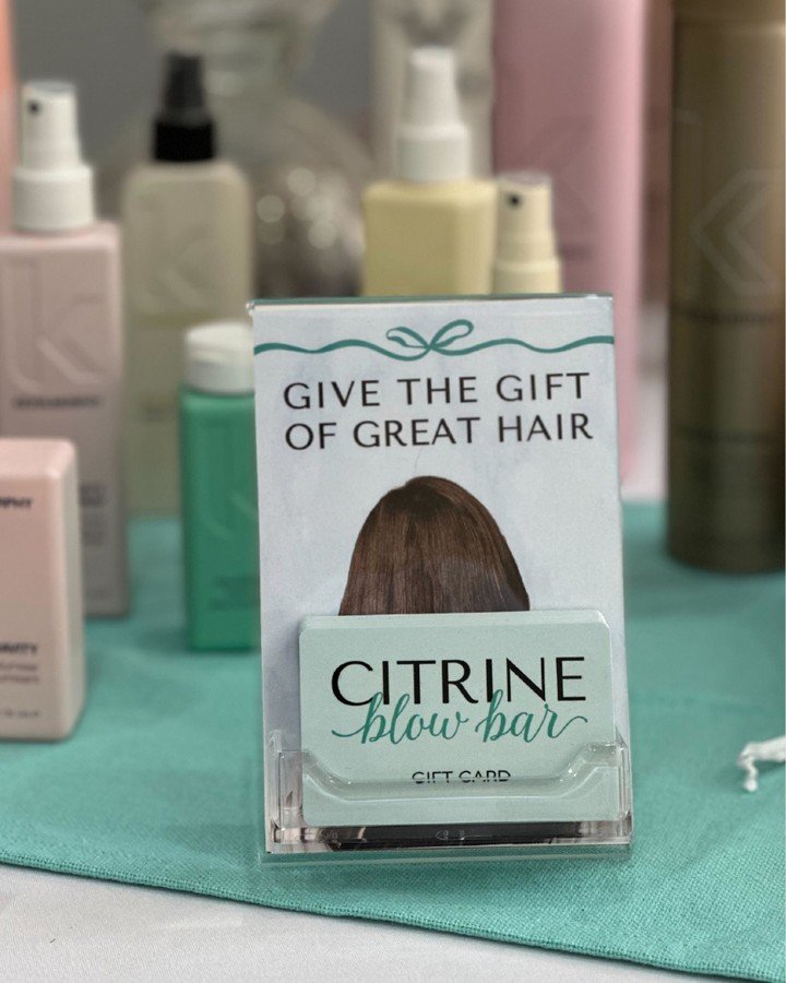 Some gifts collect dust.

A Citrine blowout? Never. 💁&zwj;♀️✨

Our gift cards are the &ldquo;I know you&rsquo;re busy, here&rsquo;s 45 minutes of magic&rdquo; kind of gift &mdash; for your bestie, your boss, your sister, or yourself (we don&rsquo;t 