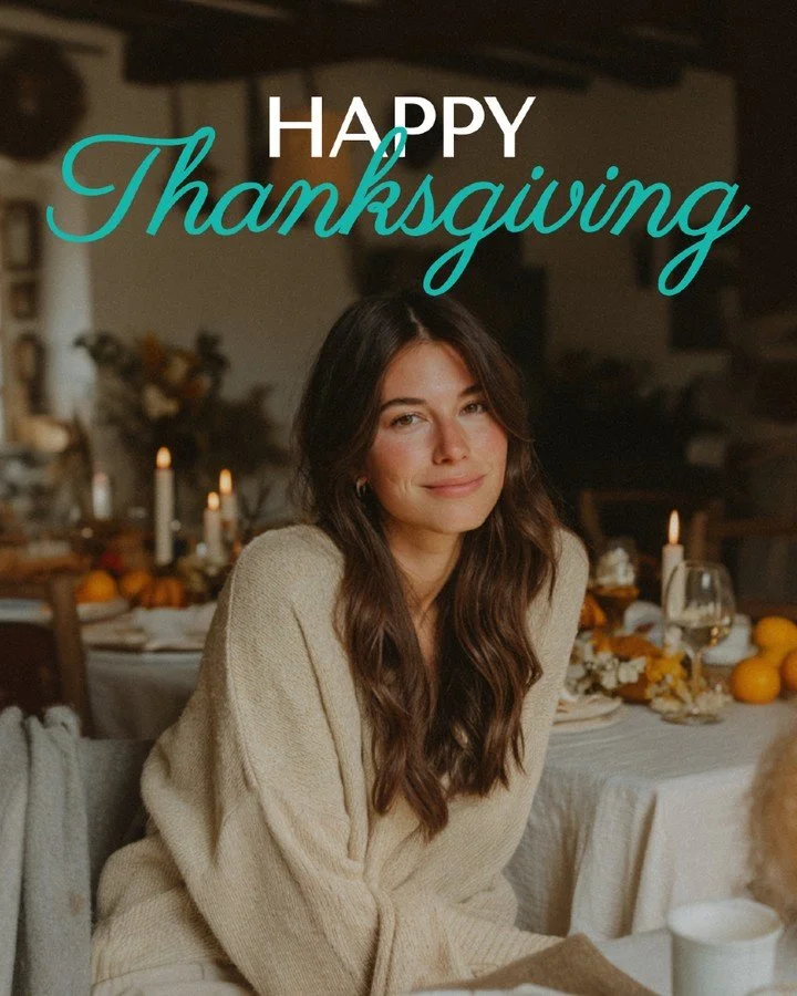 Grateful for good hair, great clients, and the women who show up every day doing the most. 🤎✨

May your turkey be juicy, your family drama minimal, and your blowout still holding strong by dessert. 😉🦃

Wishing you a Thanksgiving full of joy, rest,