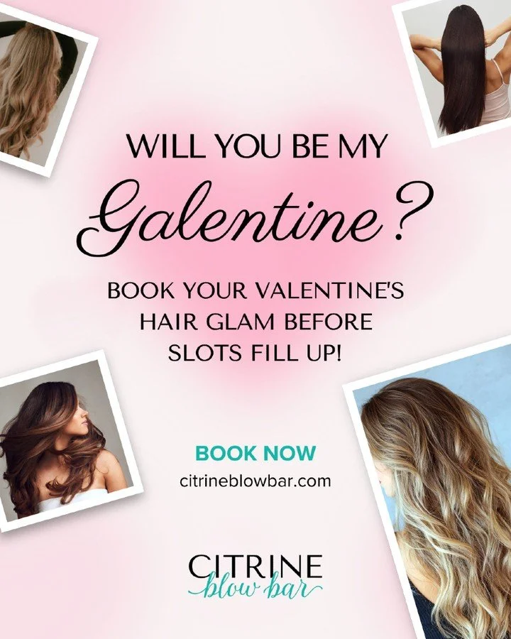 Dinner reservations? ✔️
Outfit planned? ✔️

Hair? Let&rsquo;s handle that.

Whether it&rsquo;s date night, Galentine&rsquo;s, or a solo dinner that turns into a moment&mdash;your blowout deserves a reservation too.

Valentine&rsquo;s week fills fast.